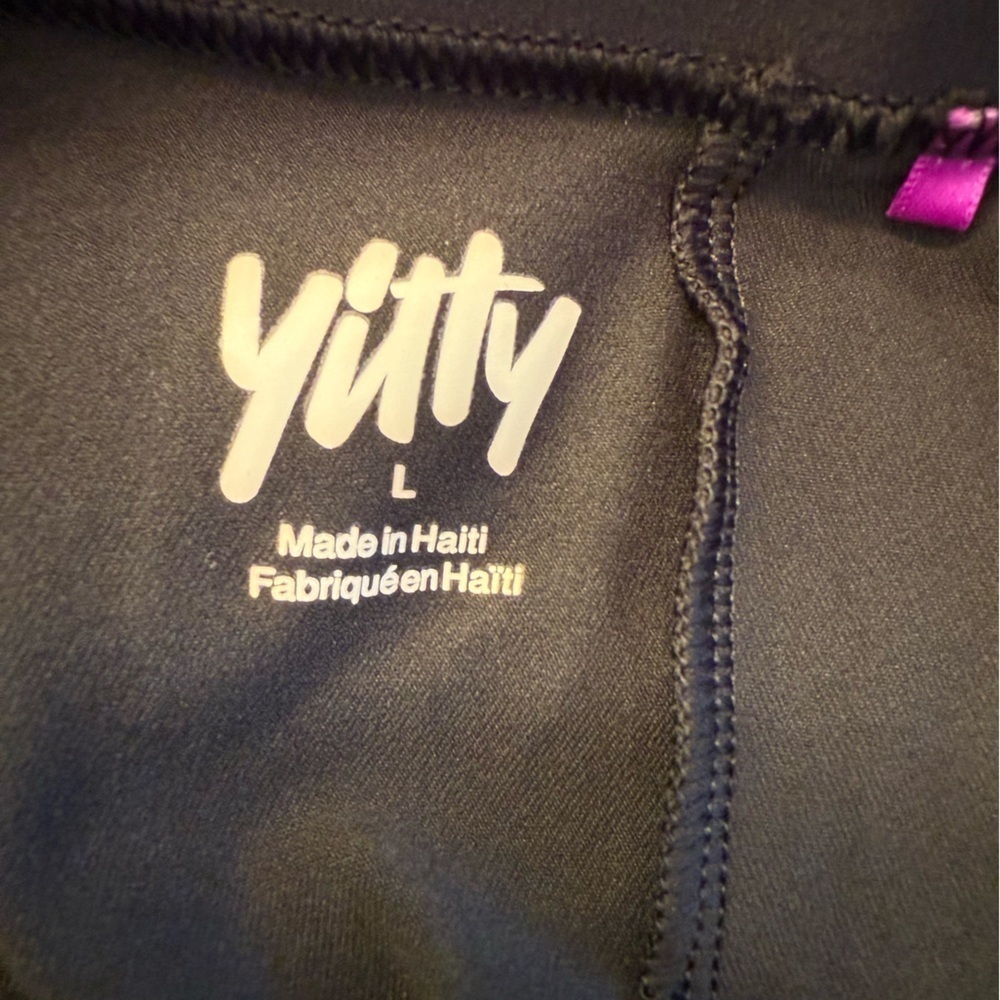 Yitty Major Label Shaping High Waist Logo Legging Size Large Iconic Black - Picture 3 of 10